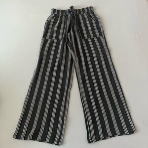 Wide leg linen pants
